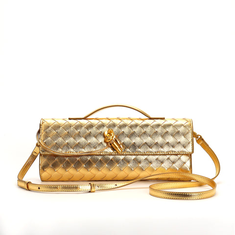 Sac bandoulière tissé mode pochette