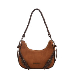 Retro Underarm Baguette Shoulder Selenodont Bag - Fashionner