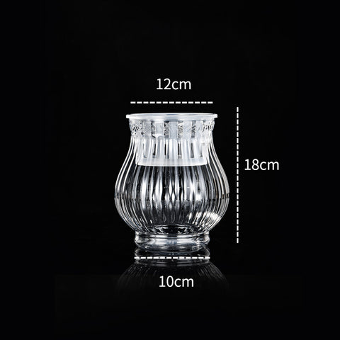 Vase transparent en plastique pour hydroponie