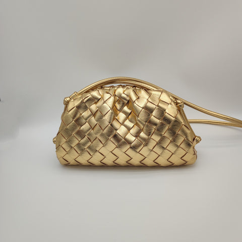 Cloud Bag Women's Cowhide Pleated Dumpling Bag Clutch Shoulder Bag