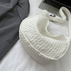 South Korea Ins Girl's Fashionable Cloud Puff Flower Shoulder Bag - Fashionner