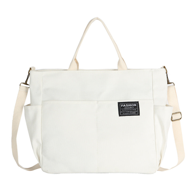 New Women's Canvas Casual Retro Large Capacity Multi-layer Women's Messenger Bag - Fashionner