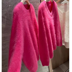 Mink Sweater Female Winter Thickened Autumn Clothes - Fashionner