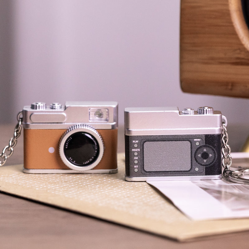 Three-Dimensional Small Camera LED Luminous Keychain