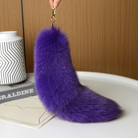 Personalized Plush Fox Tail Pendant Bag Hanging Ornaments