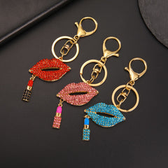 Cute Fashion Diamond Mouth Keychain Pendant