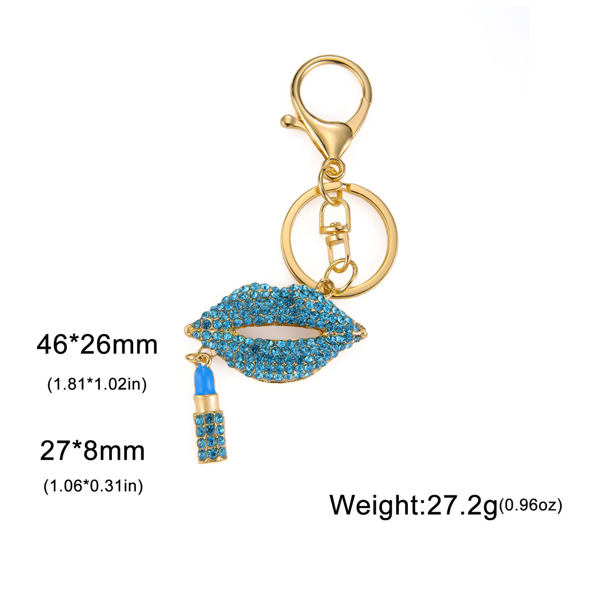 Cute Fashion Diamond Mouth Keychain Pendant