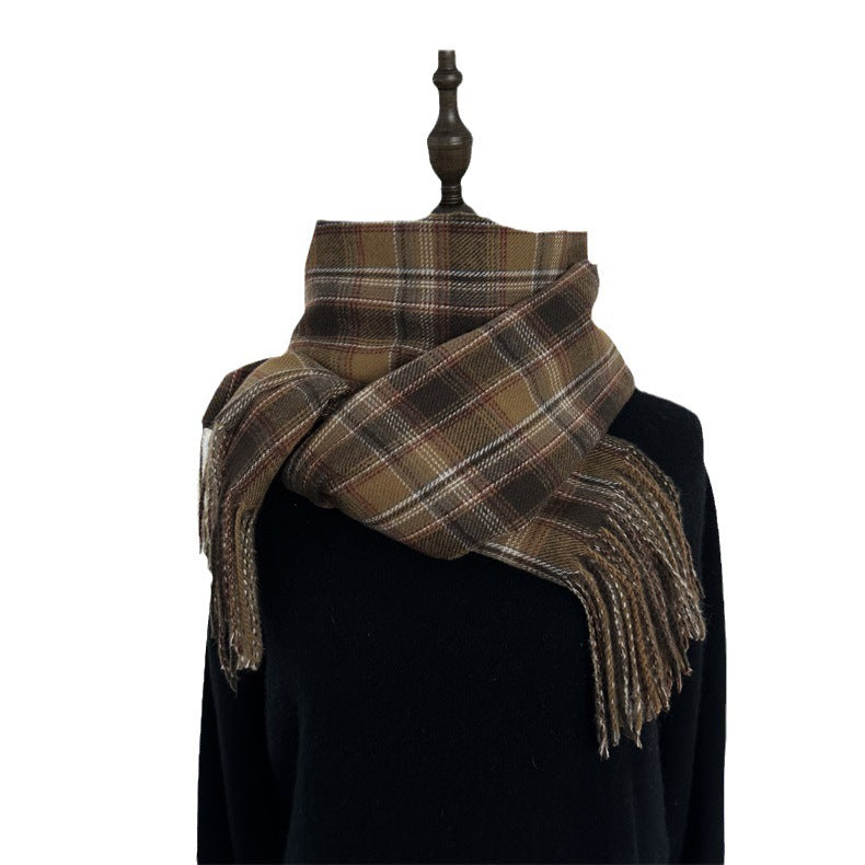 Fashion Plaid Scarf For Women - Fashionner