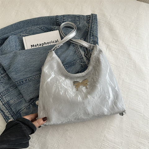 Grand Sac à Bandoulière Nœud Papillon Tendance pour Femme