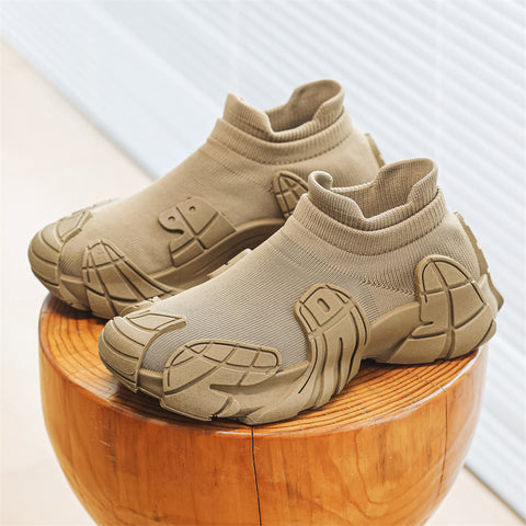 Men's Sock Shoes Flying Woven Breathable Mesh Surface