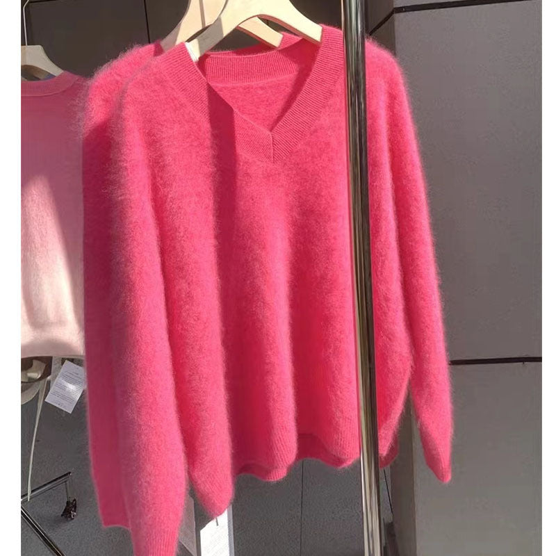 Mink Sweater Female Winter Thickened Autumn Clothes - Fashionner