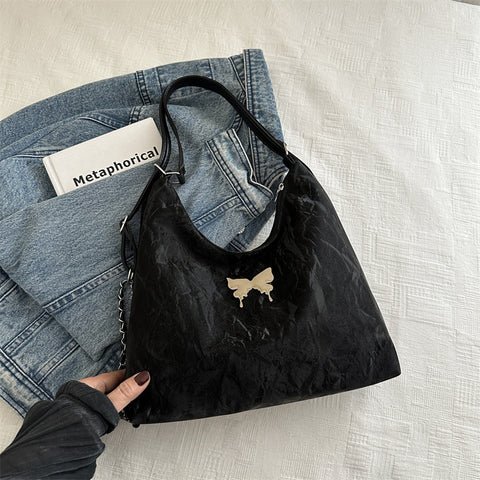 Grand Sac à Bandoulière Nœud Papillon Tendance pour Femme