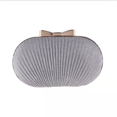 Fashion Pleated Butterfly Goose Egg Dinner Bag - Fashionner