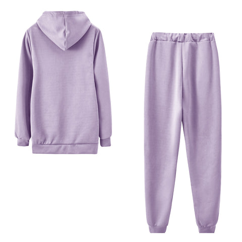 Women's Clothing Hooded Long Sleeve Solid Color Zipper Cardigan Sweater Elastic Waist Casual Loose Outfit - Fashionner