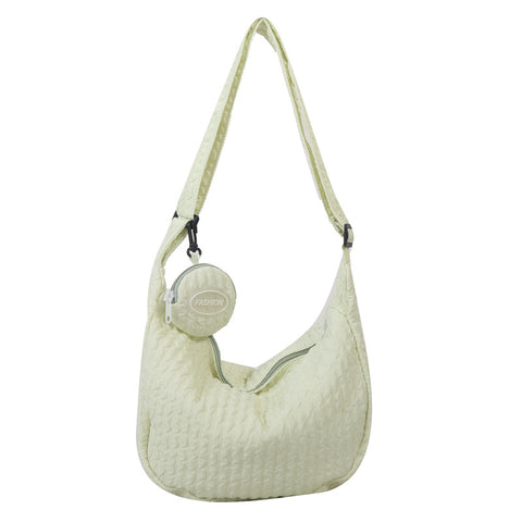 South Korea Ins Girl's Fashionable Cloud Puff Flower Shoulder Bag - Fashionner
