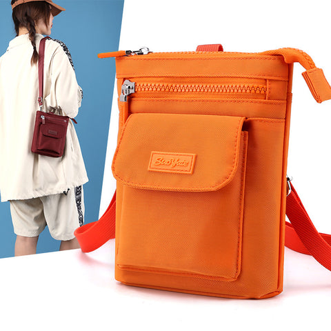 Sac à bandoulière en nylon pour téléphone portable de loisirs pour femmes