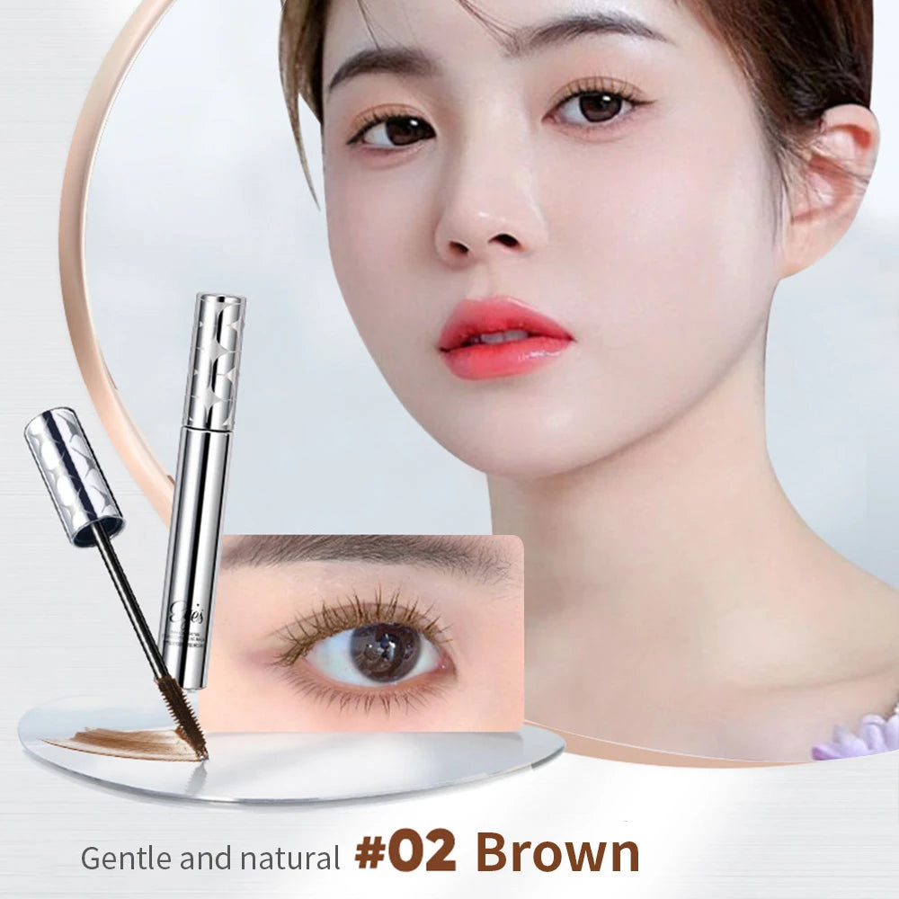 Waterproof Curling Lash Mascara Makeup Lasting Extension Eyelashes Lengthening Anti-sweat Black Brown Mascara Eyelash Cosmetics - Fashionner