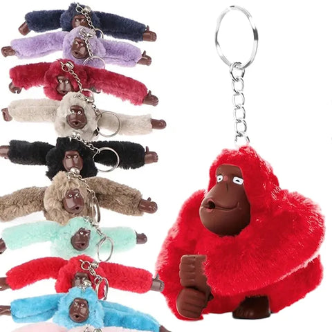 Gifts Creative Plush Monkey Keychain Gorilla Backpack Pendant Long Arm Animal Bag Pendants Key Ring Decoration Adult Child Doll Gifts - Fashionner