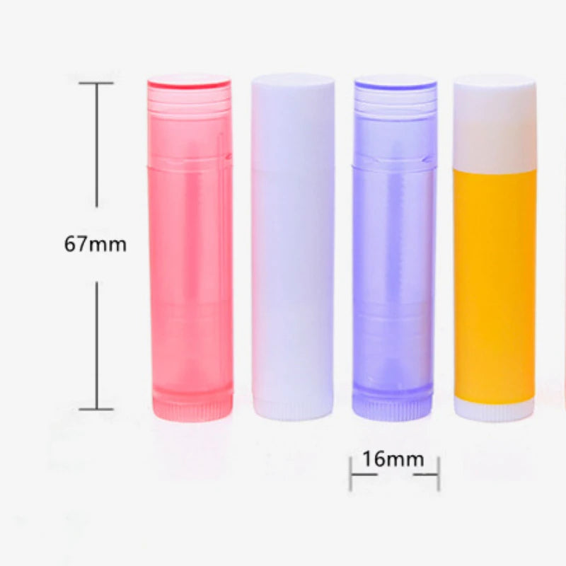 10pcs Lipstick Tube 5g Wholesale Mouth Wax Tube Lip Balm Tube Cosmetic Packaging Sub - Bottling Tube DIY Lipstick Production - Fashionner