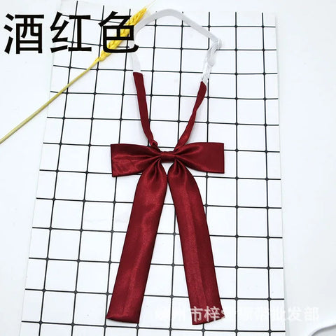 pre-wedding Silk Solid Pre-tied Bow Tie for Men Purple Black Yellow Double Fold Bow ties Waterproof Wedding Business Bowtie - Fashionner