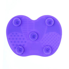Women Girls Makeup Brush Cleaning Mat Silicone Cosmetic Washing Tool Suction Cups Pad Cleaner - Fashionner