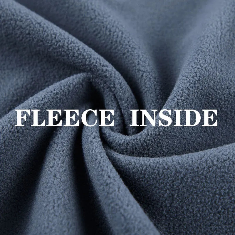 Mens Autumn Winter Tactical Soft Shell Jackets Outdoor Fleece Lined Full Zip Multi-pocket Windproof Warm Hiking Ski Safari Coats - Fashionner