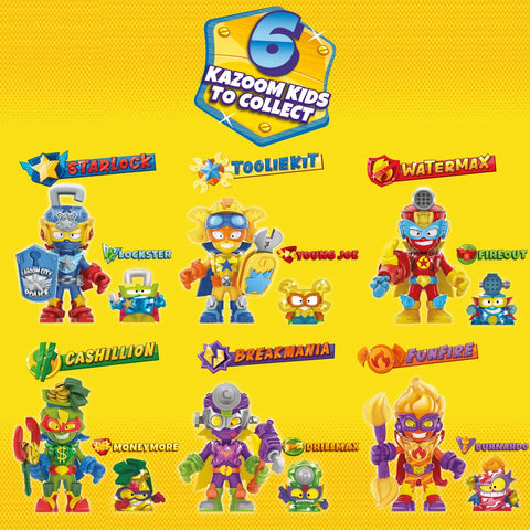 kids New SUPERTHINGS 2022-08 Series Rescue Force Collection of The 6 Kazoom Kids With Combat Accessory Boys Christmas Birthday Gifts - Fashionner