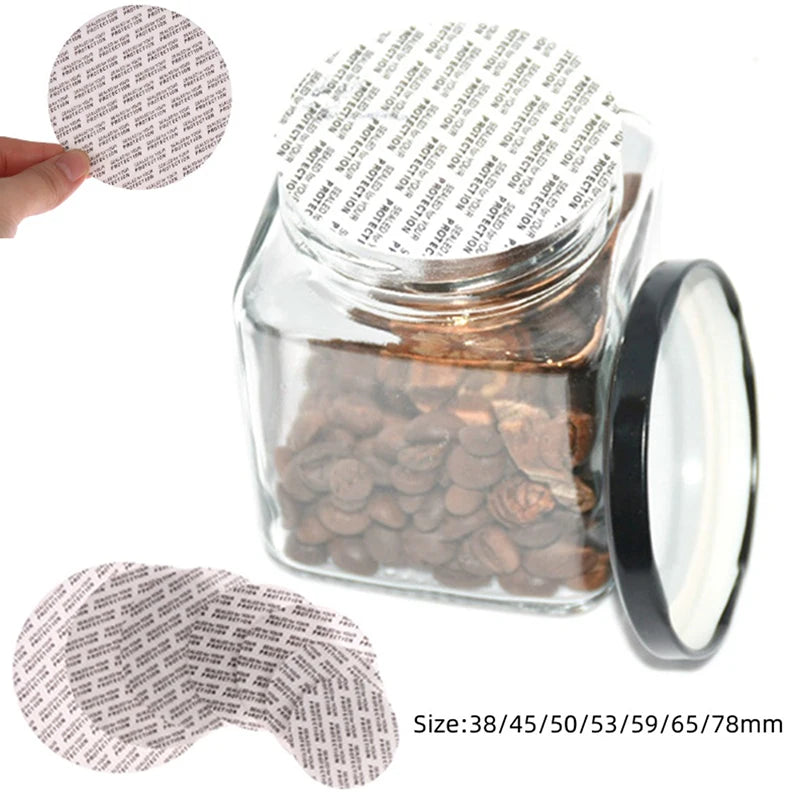 200Pcs Self-adhesive Foam Pressure Sensitive Seal Cap Lining Tamper Resistant Seals Liner For Cosmetic Jar Bottle Pot 20mm-82mm - Fashionner