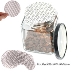 200Pcs Self-adhesive Foam Pressure Sensitive Seal Cap Lining Tamper Resistant Seals Liner For Cosmetic Jar Bottle Pot 20mm-82mm - Fashionner