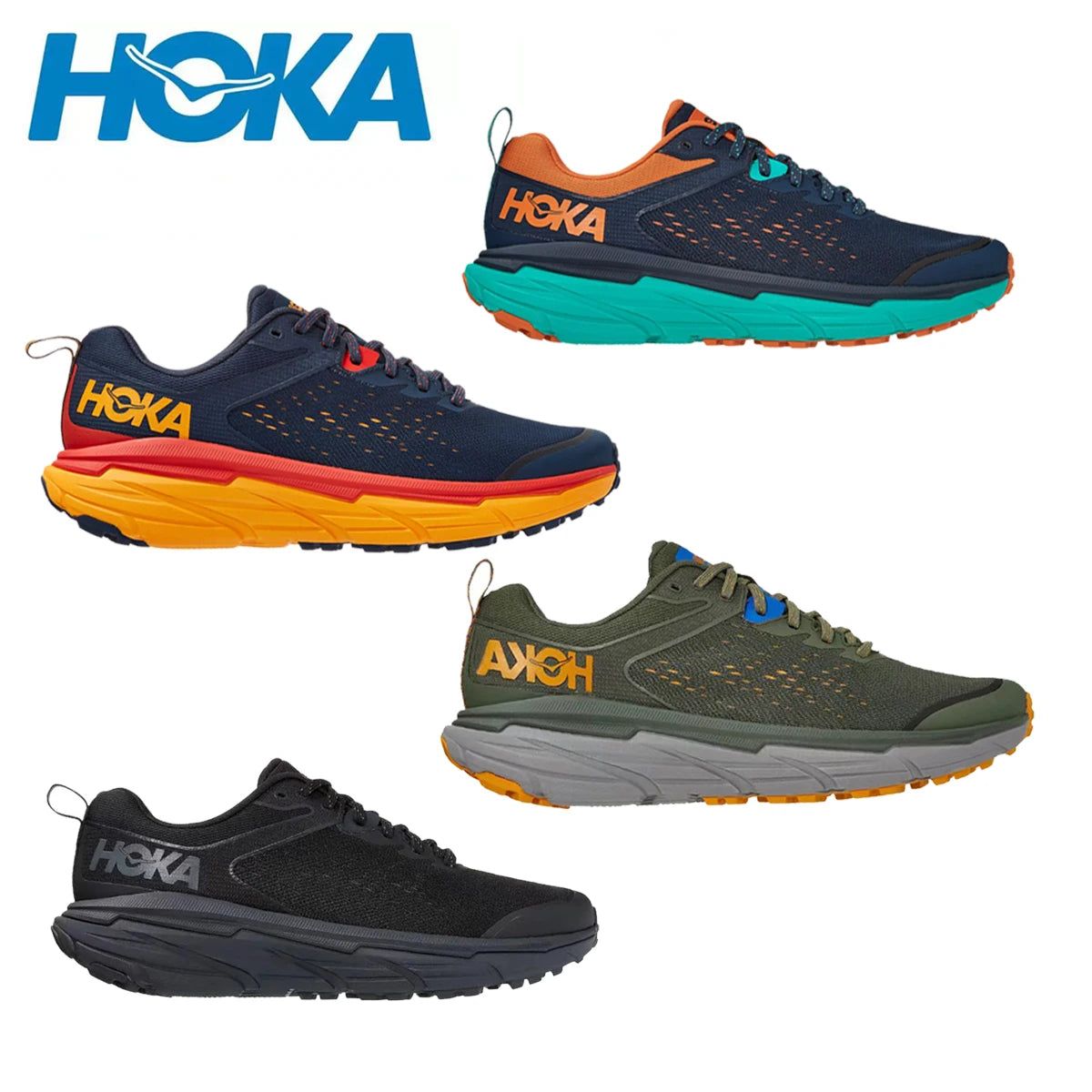 Sneakers HOKA Trail Running Shoes for Men Challenger ATR 6 Outdoor Hiking Trekking Sneakers Anti Slip Durable Cushioning Marathon Shoes - Fashionner