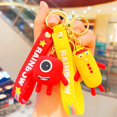 Gifts Game Numberblocks Pendant Keychain Cartoon Rainbow 3D Car Key Chain Key Ring Keyring Bag Ornament Jewelry Kids Educational Gift - Fashionner