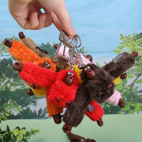 Gifts Creative Plush Monkey Keychain Gorilla Backpack Pendant Long Arm Animal Bag Pendants Key Ring Decoration Adult Child Doll Gifts - Fashionner