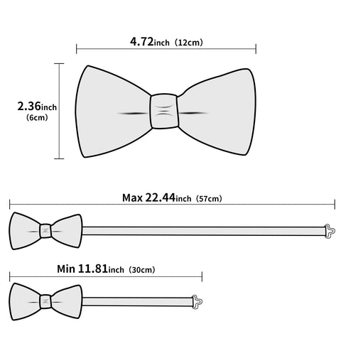 pre-wedding Hi-Tie Silk Pre-tied Mens Bowtie Hanky Cufflinks Set Bow Tie Cravat for Male Jacquard Solid Paisley Floral Men Wedding Business - Fashionner