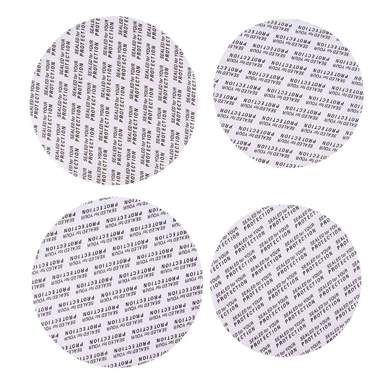 200Pcs Self-adhesive Foam Pressure Sensitive Seal Cap Lining Tamper Resistant Seals Liner For Cosmetic Jar Bottle Pot 20mm-82mm - Fashionner