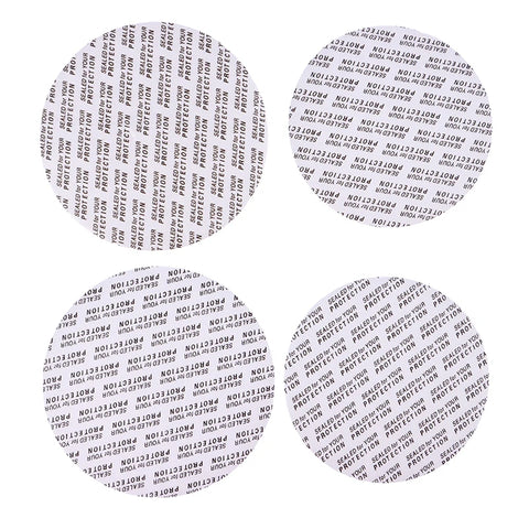 200Pcs Self-adhesive Foam Pressure Sensitive Seal Cap Lining Tamper Resistant Seals Liner For Cosmetic Jar Bottle Pot 20mm-82mm - Fashionner