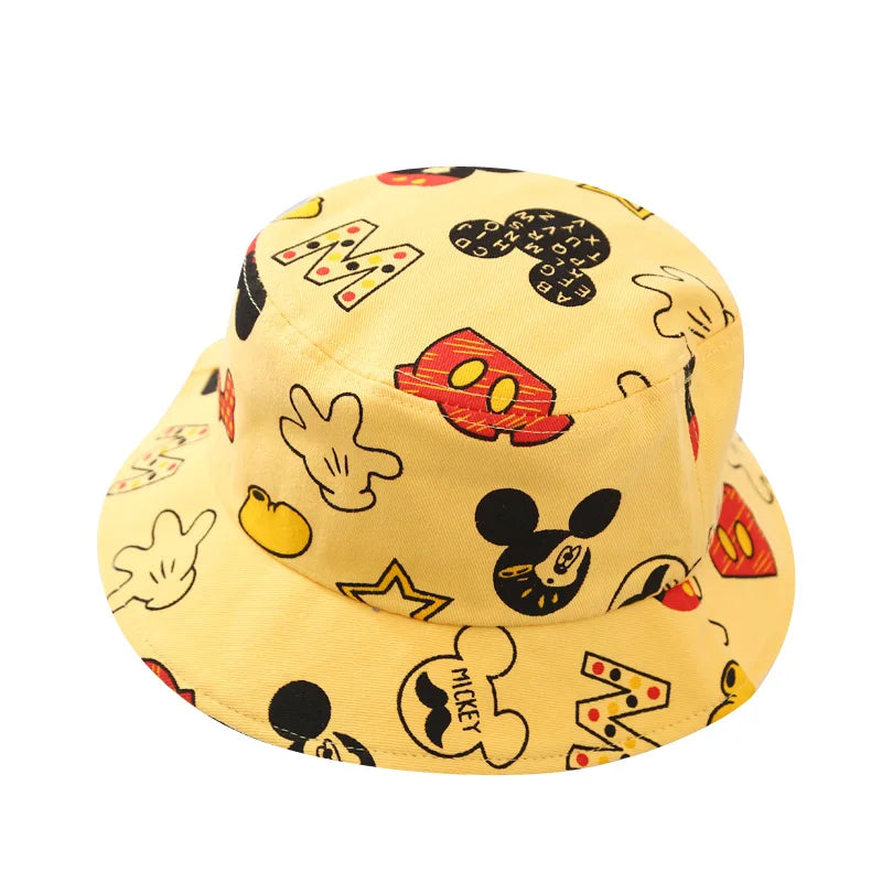 kids Fashion Cute Children's Fisherman Hat Summer New Style Girls' Cartoon Hat Popular Design Boys' Basin Hat Kids Bucket Cap Casual