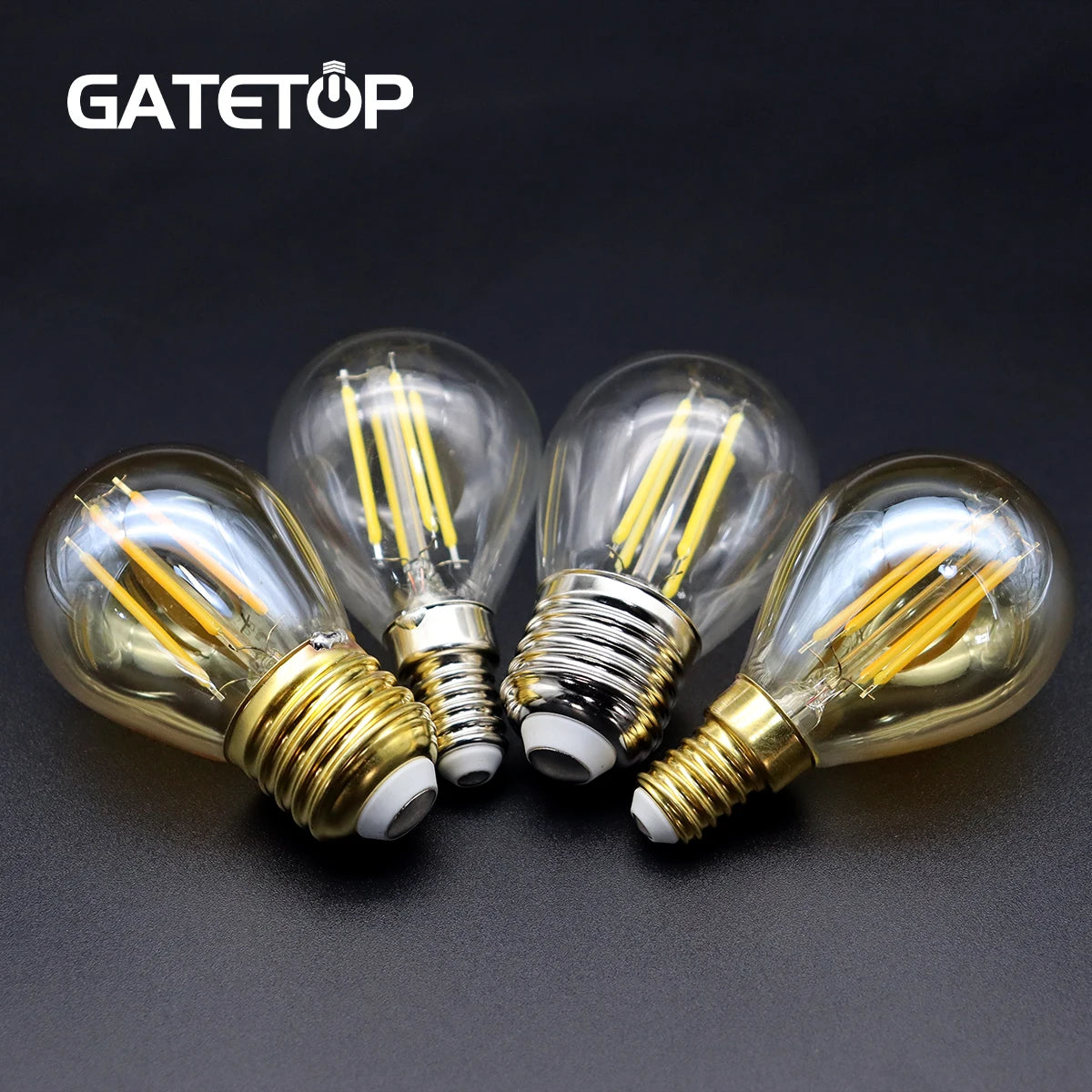 Flash Deals G45 4w Retro Edison Filament Bulb E14 E27 Bombillas 220v Vintage Lamp 6pcs/lot Gold Clear Glass Inner Decoration