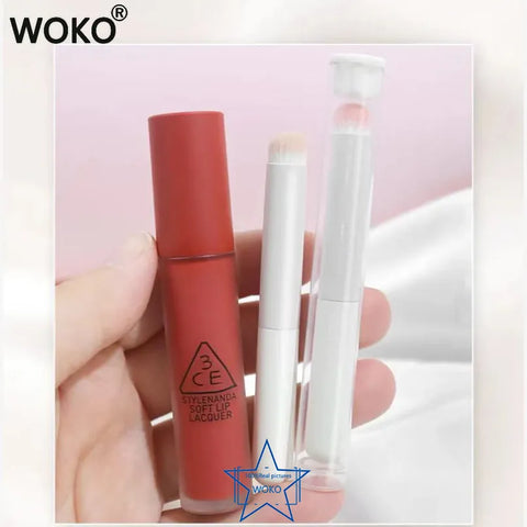 Portable Round Head Mini Lip Brush Carry Lid Lipstick Brush Concealer Brush Soft synthetic Girl Lip Gloss Smudge Makeup Brush - Fashionner