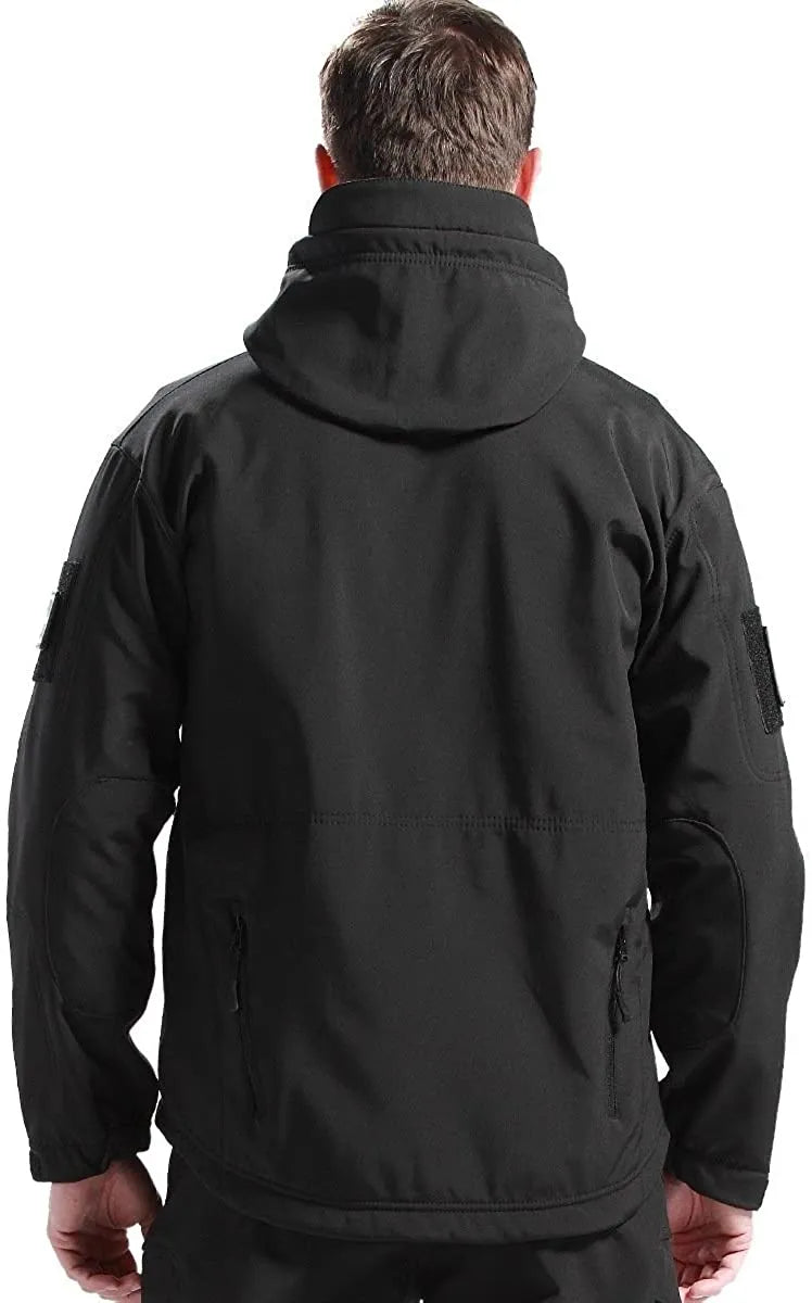 Men's Jacket Soft Shell Shark Skin Fleece Waterproof Windbreaker Tactical Outerwear Coat for Hiking Camping Hunting Thermal Male - Fashionner
