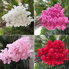 80CM Imitation Cherry Blossom Artificial Flower Silk Cloth Long Branch Flower Wedding Home Office Decoration Flower Arrangement - Fashionner