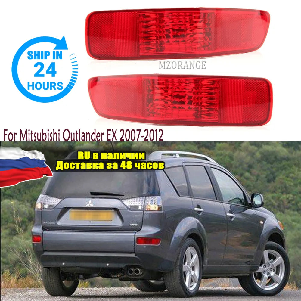 Accessories Rear Bumper Light For Mitsubishi Outlander EX 2007 2008 2009 2010 2011 2012 Reflector Brake Signal Warning Lamp Car Accessories - Fashionner