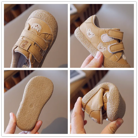 kids Children Casual Shoes Baby Girls Sneakers Spring Autumn Outdoor Boys Shoes Cartoon Bear Kids Inafnt Toddler Shoes Size 21-30 - Fashionner