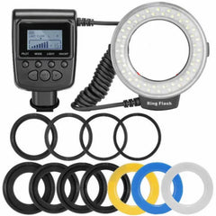 Macro Ring Speedlight Flash Deals Camera Flash Light Photography LED Speedlite Video Lighting Camara Flashes Accessories Photo - Fashionner