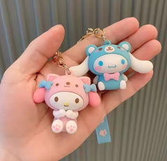Cute Kawaii Keychain Anime Cartoon Sanrio Kawaii Keyring Pendants for Car Backpacks Accessories Jewelry