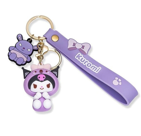 Porte-clés Mignon Kawaii Dessin animé Anime Sanrio Pendentifs Porte-clés Kawaii pour Voiture Sac à dos Accessoires Bijoux