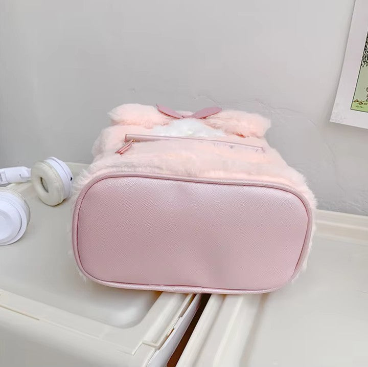 2025 High Quality Sanrios Plush Backpack Cartoon Cute Melody Cinnamon Plush Backpack Toy Girl's Gift