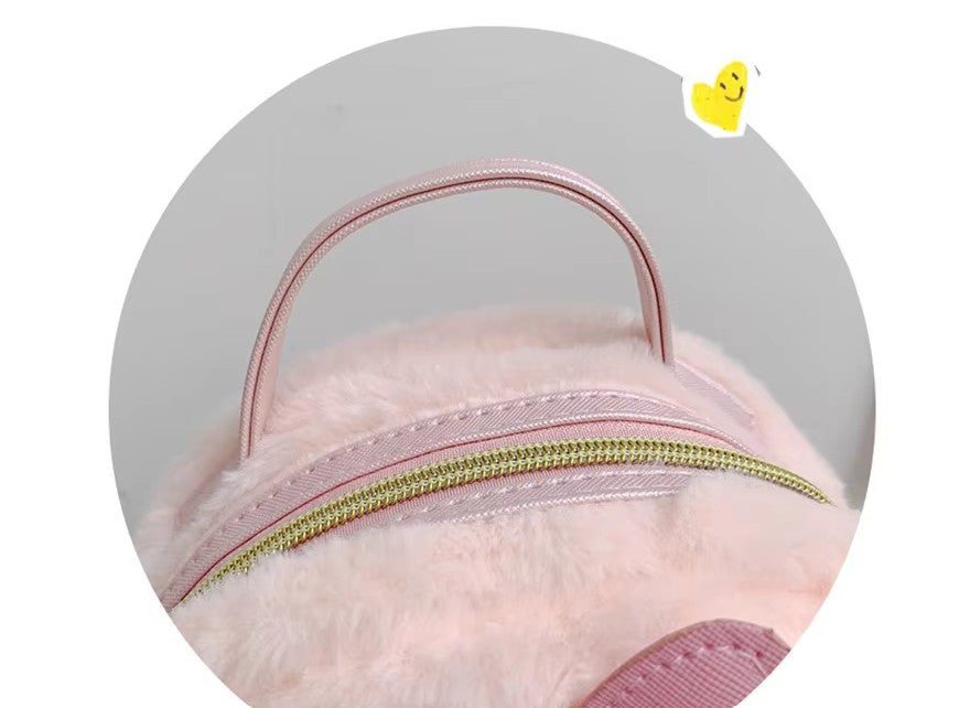 2025 High Quality Sanrios Plush Backpack Cartoon Cute Melody Cinnamon Plush Backpack Toy Girl's Gift