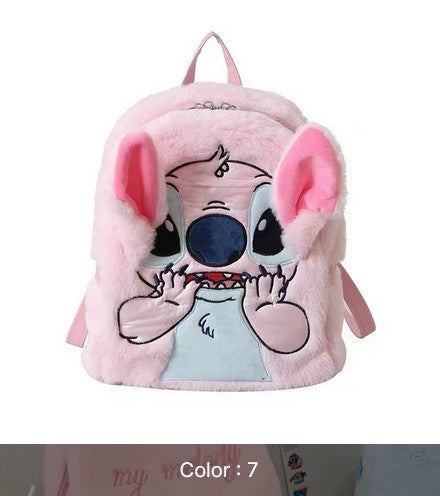 2025 High Quality Sanrios Plush Backpack Cartoon Cute Melody Cinnamon Plush Backpack Toy Girl's Gift