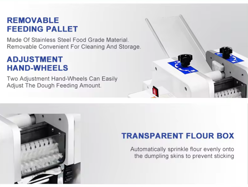 Wonton RM automatic nepali momo dumpling dough wrapping wrapper skin maker molds sealing sheet mould making machine lowest price - Fashionner