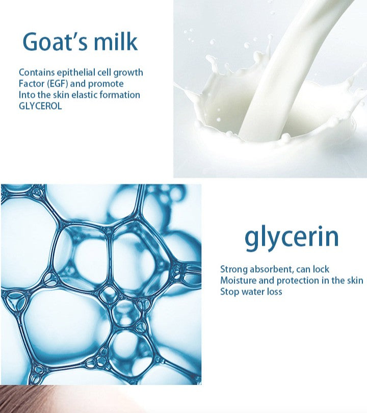 10pcs Goat Milk Hexapeptide Neck Mask Collagen Skin Care